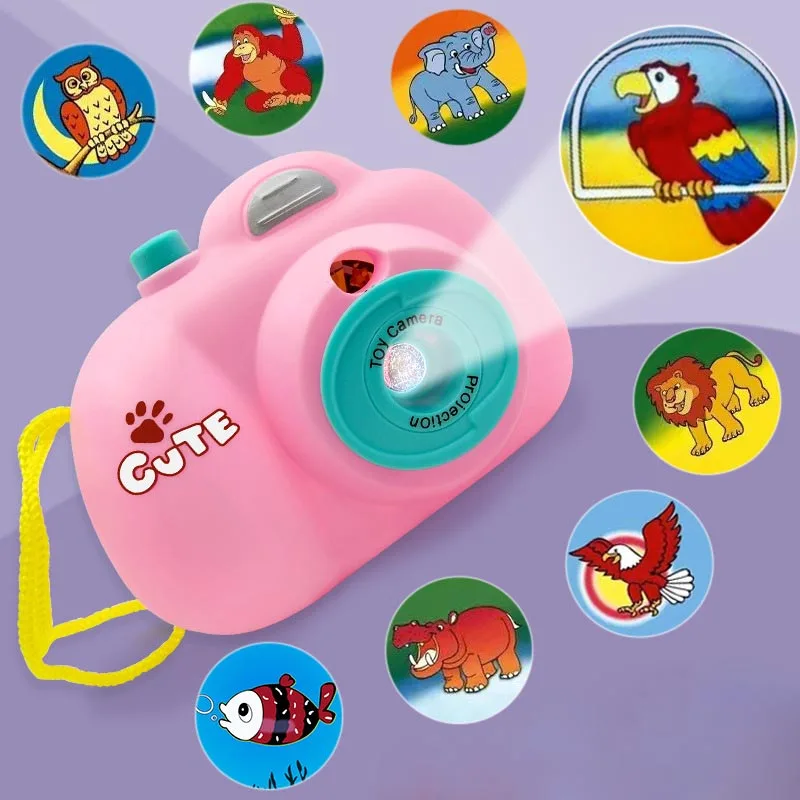 Wholesale Cute Creative Plastic Luminous Projection Camera Toy for Kids Animal Photo Watching Projecting Toy