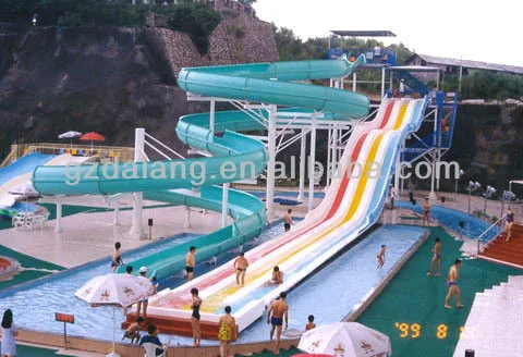  Rainbow Crazy Theme Fiberglass Advanced Technology Commerical Adults Slide Park Water Quality CN;GUA DL-181 by Sea