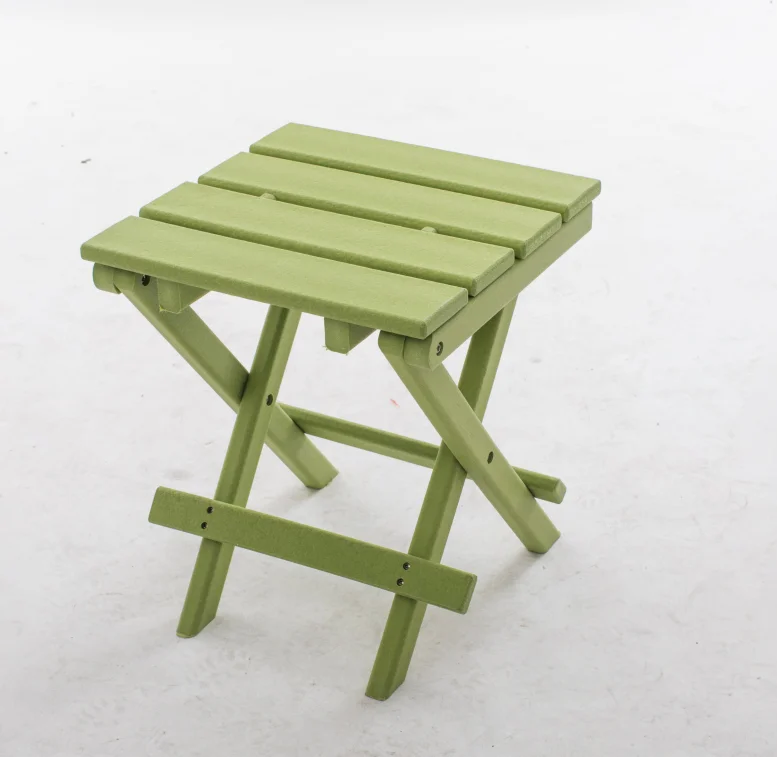 Открытый сад HDPE смола пластик Adirondack квадратный складной стол Маленький журнальный