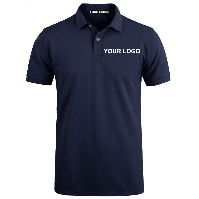 PL075 wholesale plain golf polo shirt design custom Navy blue embroidered mens polo shirt from China manufacturer