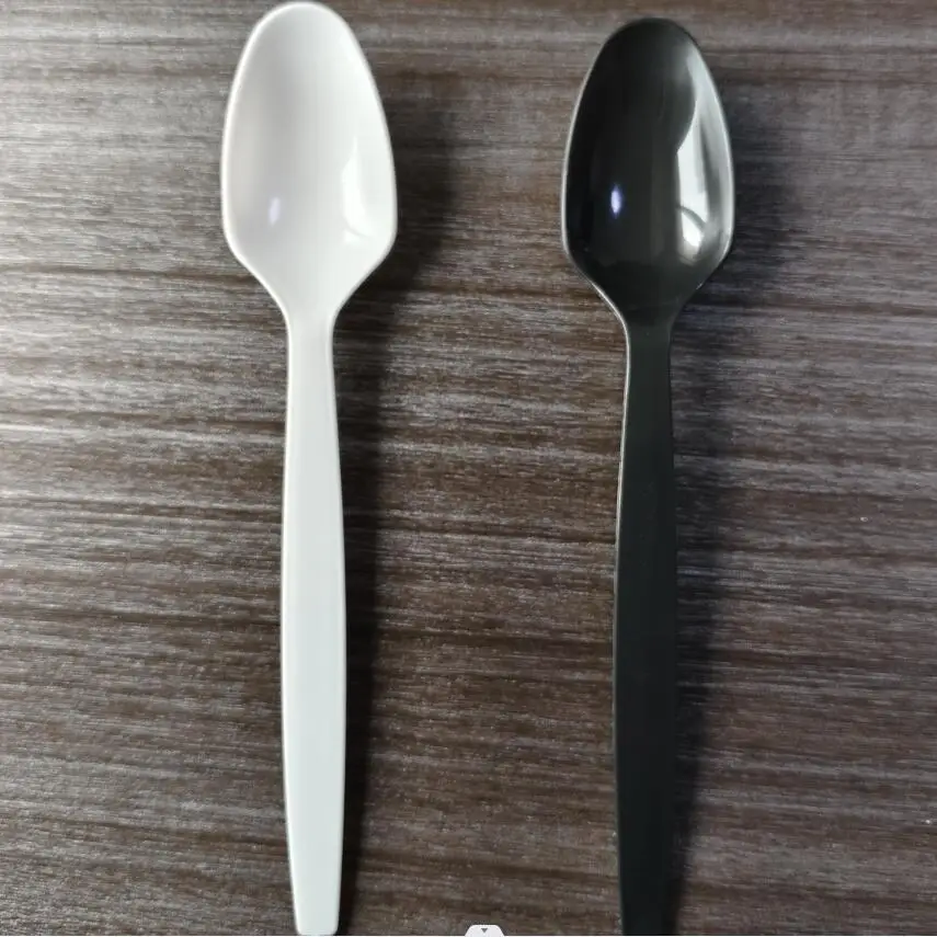 Low Price  factory  directly supply  15cm 4.2g Disposable Multi-Color  Plastic HD Dessert Yogurt Spoon