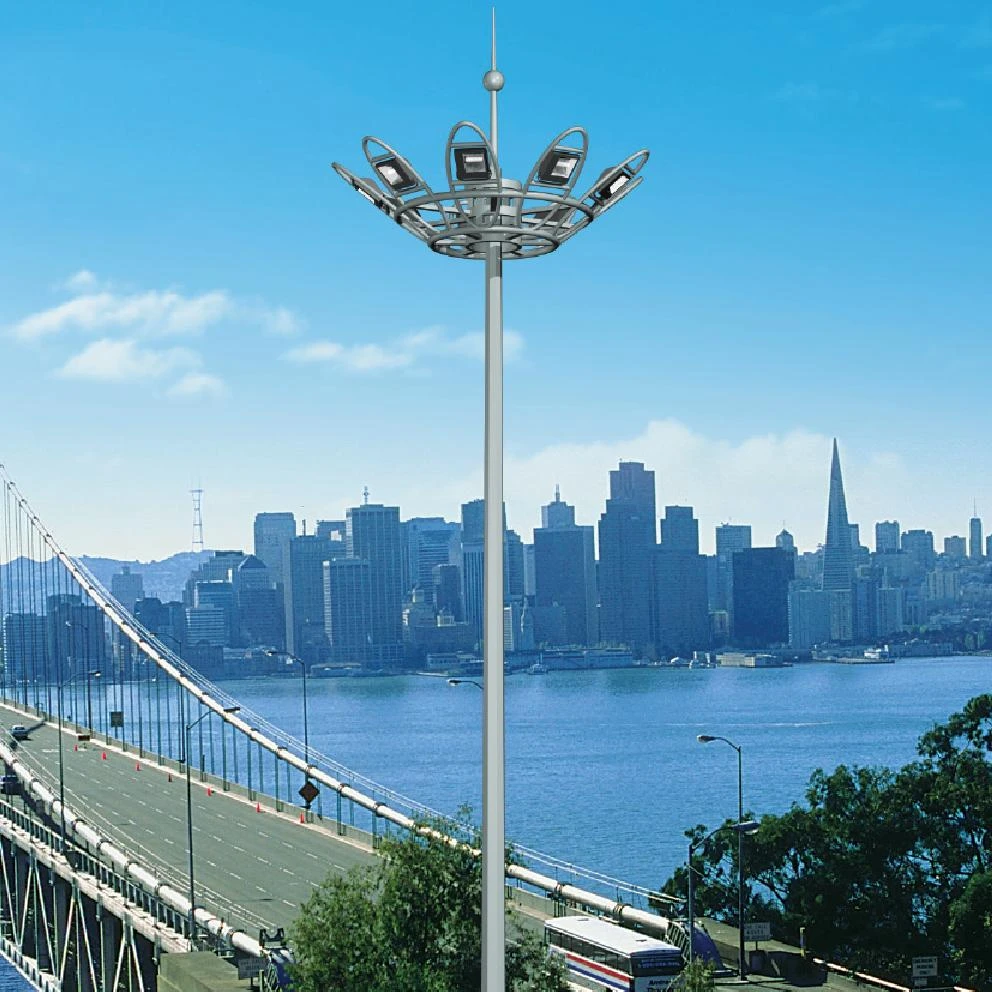 Cheap and high quality pole high mast 20m street lighting high mast poles led high mast pole light