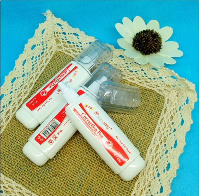 HUANyang wholesale cheap price high quality white 16ml supplies blank pen case