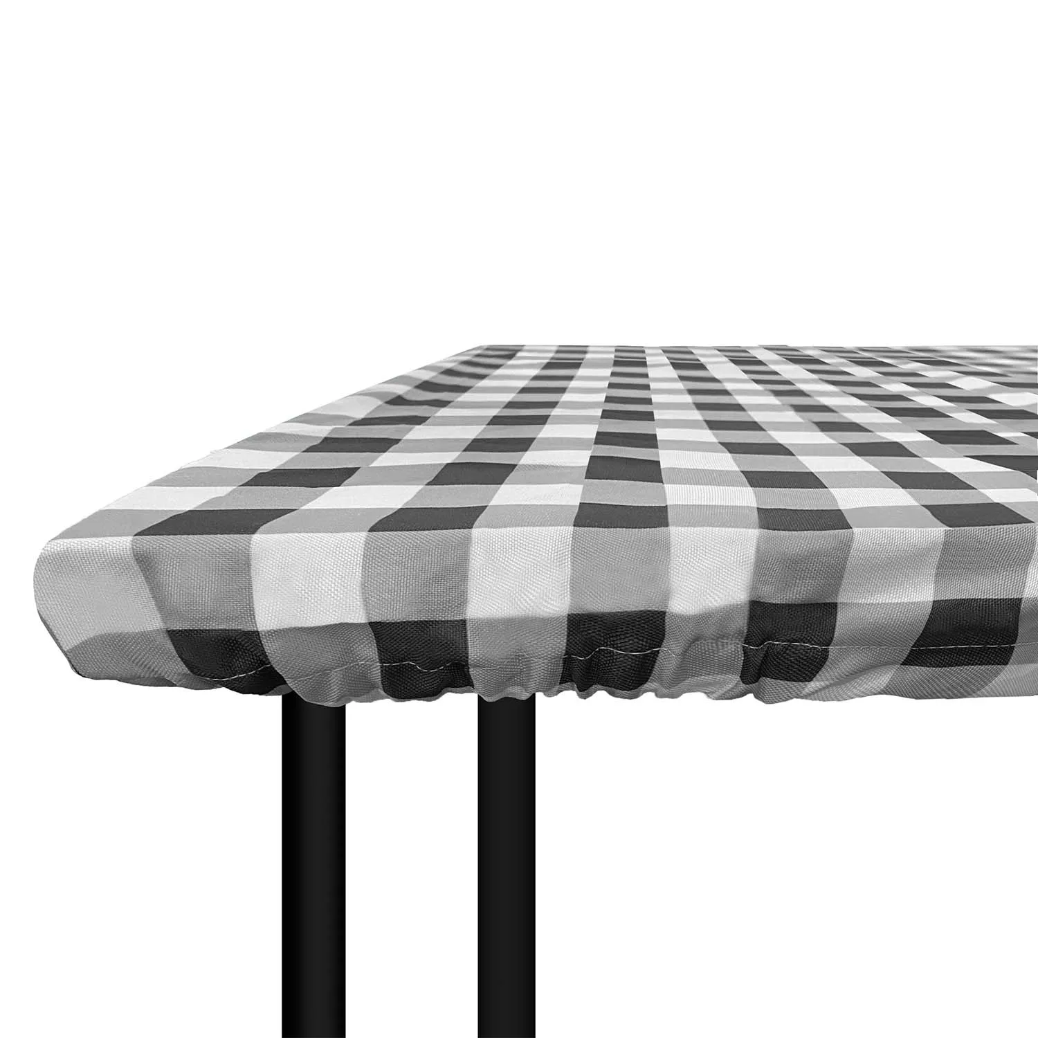 Washable Easy To Clean Plaid Custom Color Rectangular Table Cloth Waterproof Tablecloth Fabric Table Cover For Outdoor Courtyard