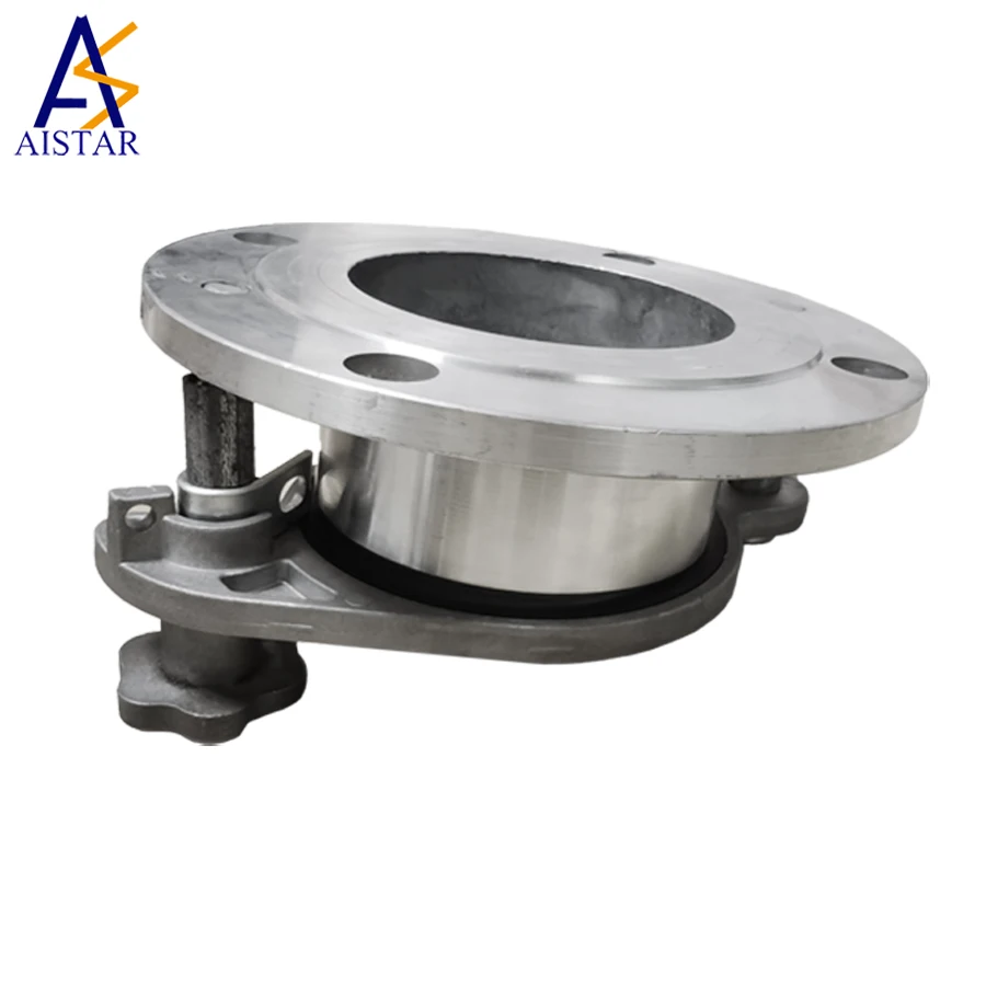 Durable Aistar 6 inch Aluminum Alloy Sanitary Tank Hatch / Foot-operated Gauge Hatches