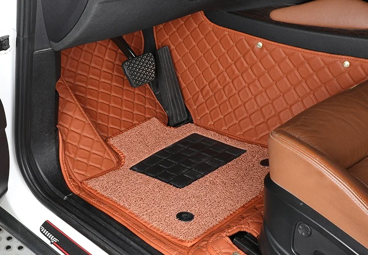 Hot Selling Luxury Hand Sewn 7D Car Mats Waterproof Protect Car Floor Mat Use for PRADO 2012