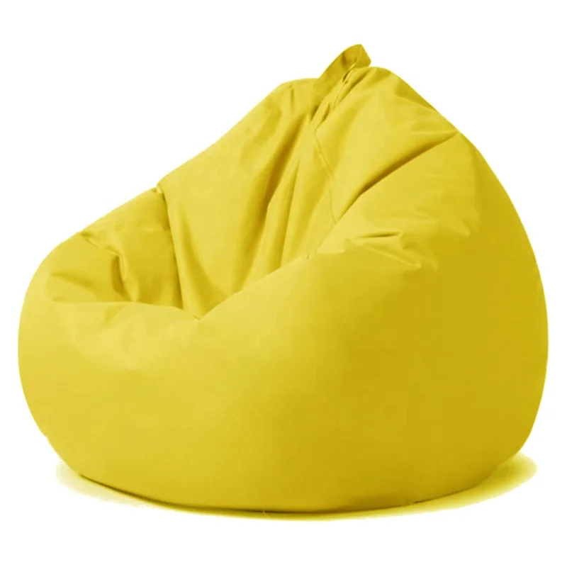 Outdoors Waterproof Multiple Colors Bean Bag Chair Cover Solid Color Sofa Covers Copri Divano Wholesale Summer Polyester Plain