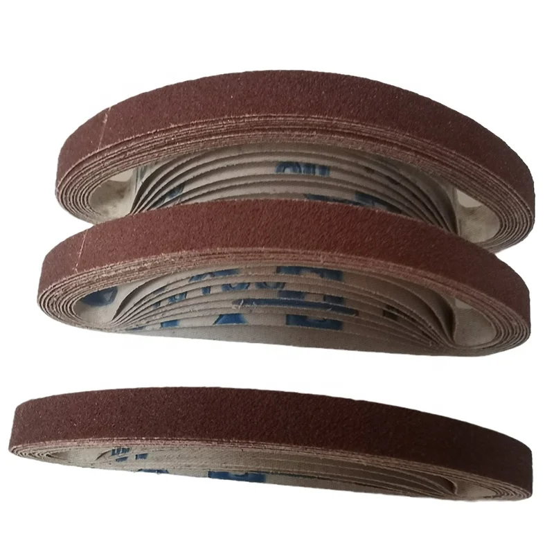 1/2 X 18 inch sanding tape, soft cloth, aluminum oxide sanding tape for metal/grinding polishing sanding tape