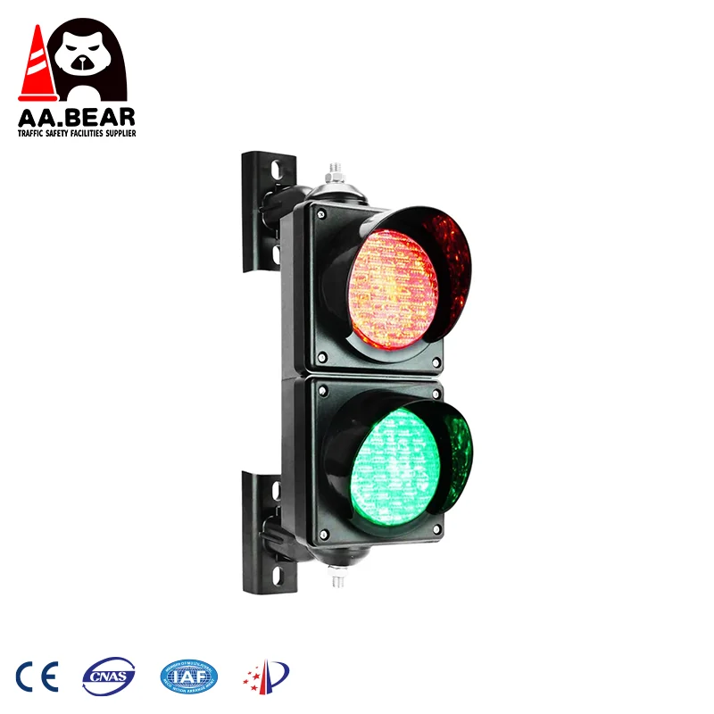 Red/Green Stop and Go Light Traffic Signal Light PC Housing Waterproof IP65 Industrial LED Traffic Stop Light