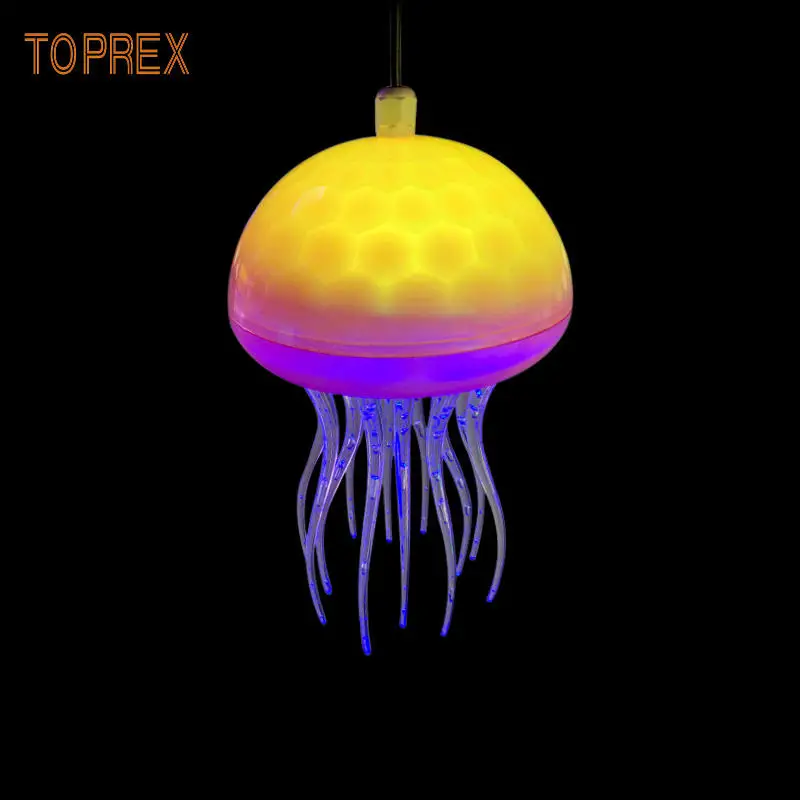 Led Outdoor Acrylic Jellyfish Garden Aquarium Marine Park Romantic Decoration Suspend Jellyfish Lighting Landscape Lamp