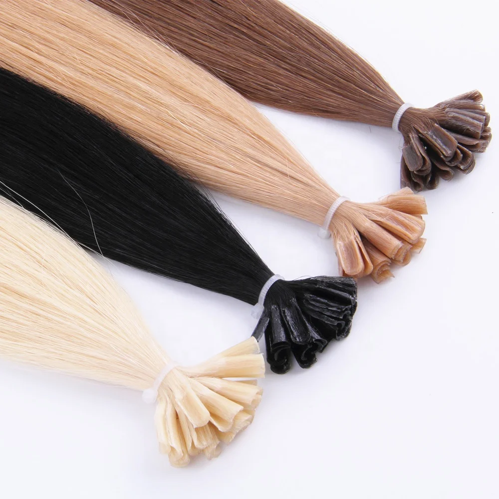 100 Human Remy U Tip Keratin Hair Extension Brazilian Double Drawn Soft Luxury Utip Hair Extension