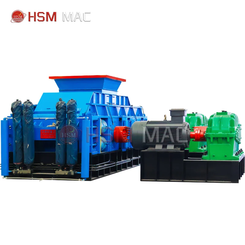 HSM CE double roller crusher construction equipment quarry hydraulic sand making machine