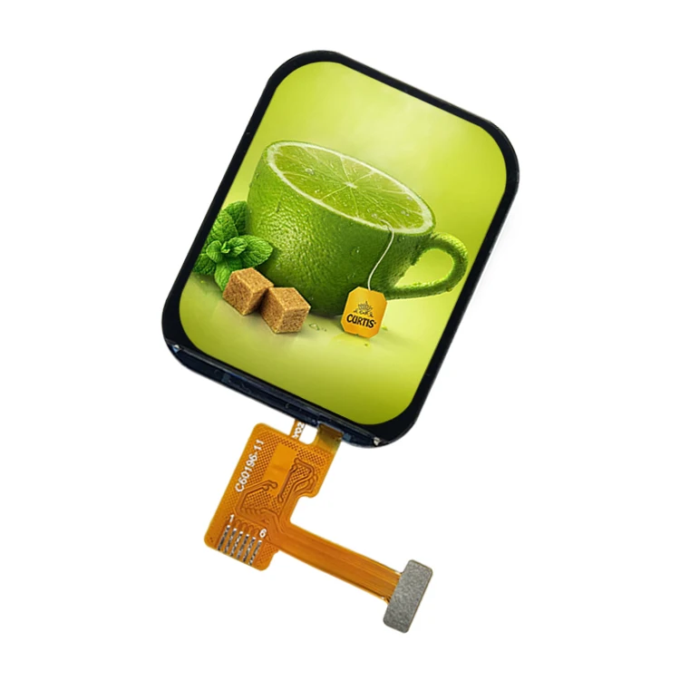 QSPI Square outdoor Smart Watch LCD Screen 320*386 IPS 24Pin 1.96inch TFT LCD Display Module Custom Capacitive Touch Panel