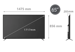 Price favorable tv 65 inch 4k uhd smart With tempered glass 65 inch television set original tv