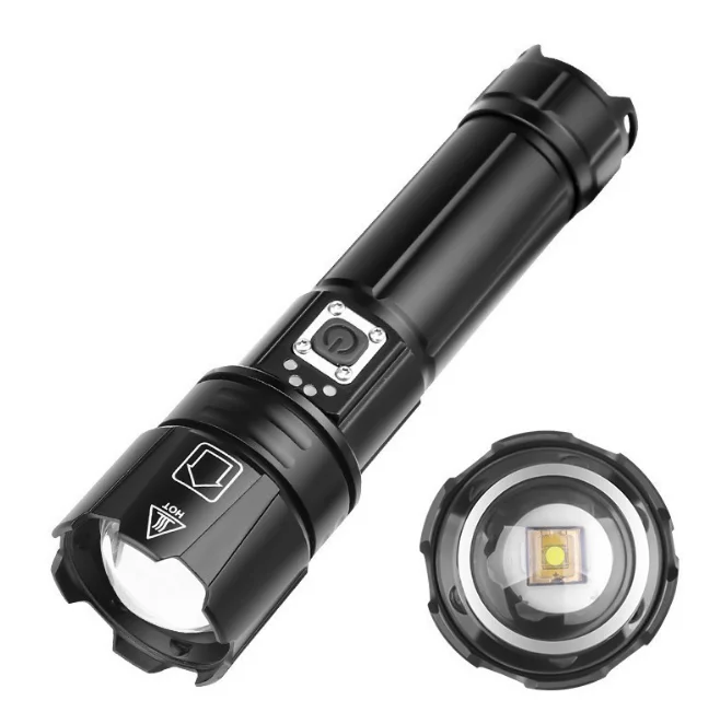 Lumen Flashlight Hand LED torch flash light Outdoor camping 1200 Lumen XPH90 flashlight Waterproof zoomable Flashlight