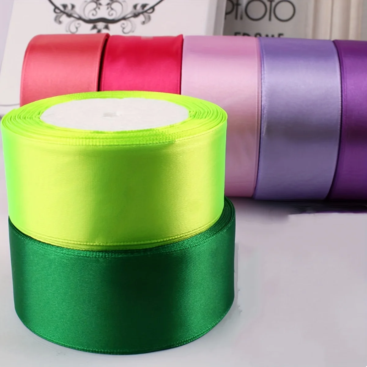 pink pleated packaging box with ribbon thermal transfer 2in satin ribbons silk bow decoration striped webbing ribbon