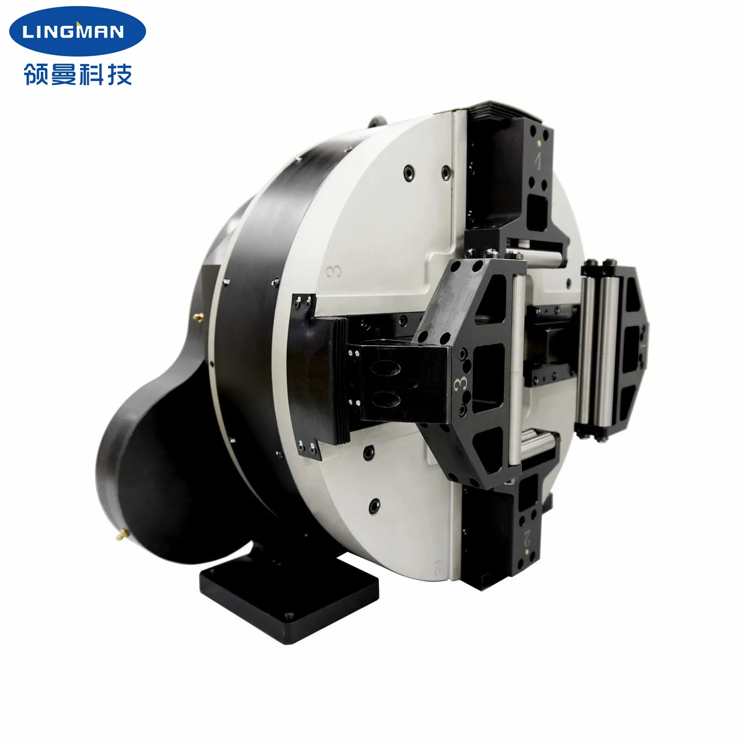 Specialized Designed Square Hole Full Stroke Pneumatic Rotary Chuck