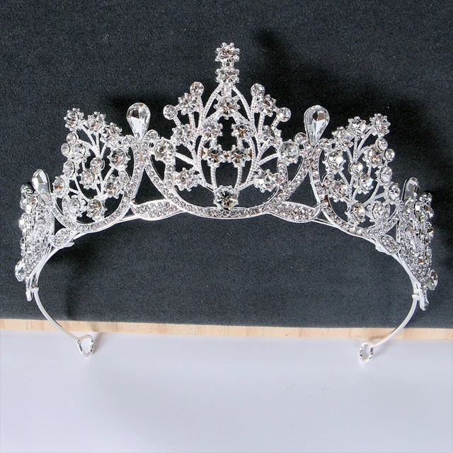 victoria princess gold party holiday supplies crown drill wedding birthday bridal crystals crown hair tiara for queen