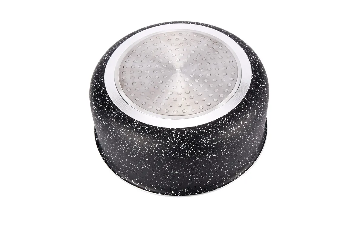 Набор посуды из прессованного алюминия со съемной ручкой и 1 ручкой для всех