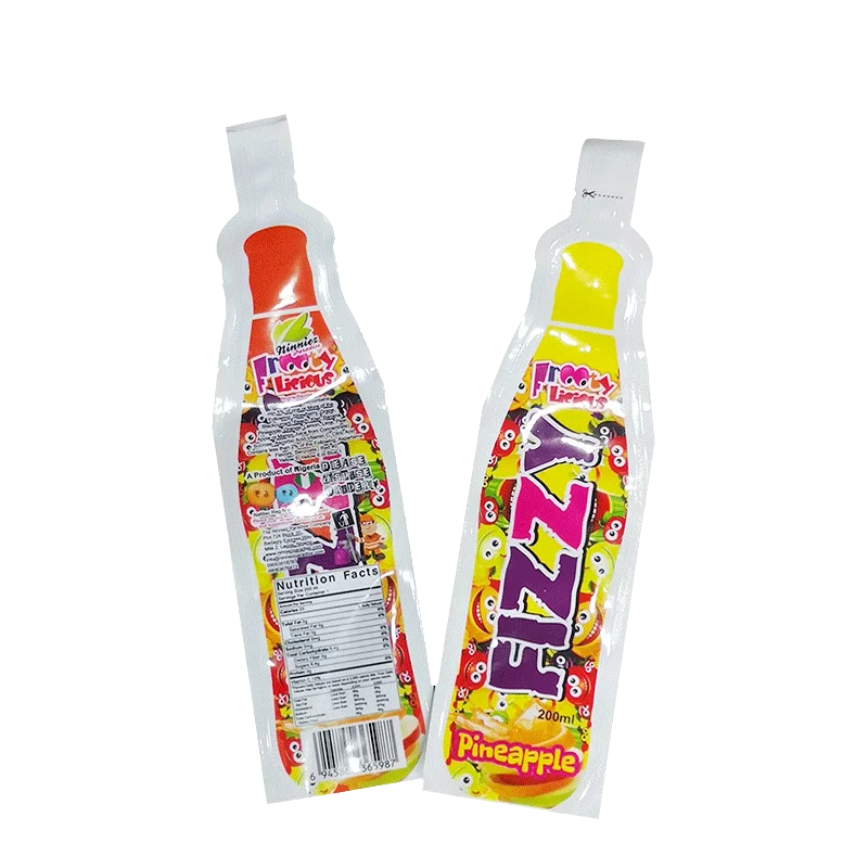 Bottle Shaped Pouch Fruit Concentrate Juice Production Line Drink Bottle Bag Beverage Food Grade Packaging Juice Pouch