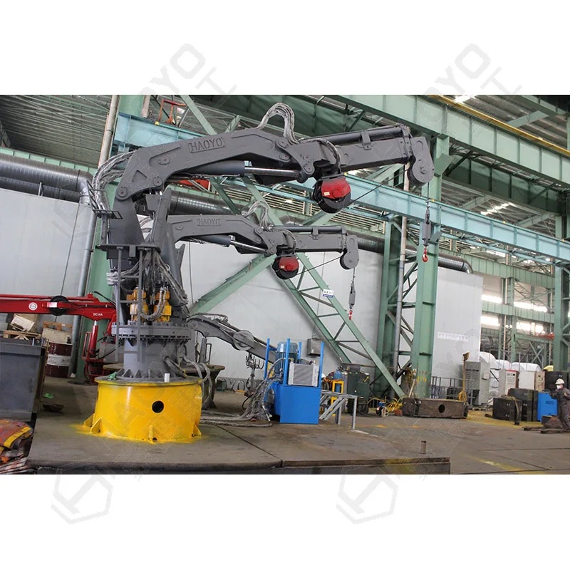 
Hydraulic Marine Knuckle Boom Deck Crane For Scrap 