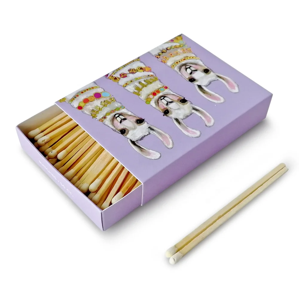 Luxury Design Matchbox White Tips Candle Matches