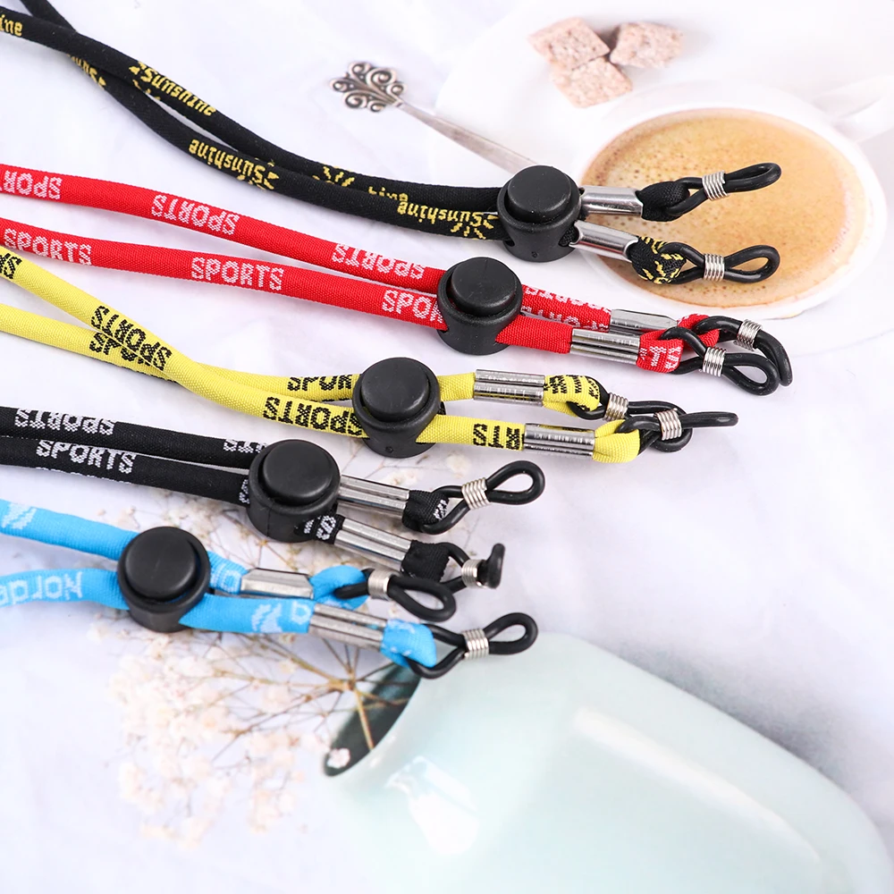 Factory Price promotional color fashion sunglasses neck cord adjustable holder eyeglasses antiskid string