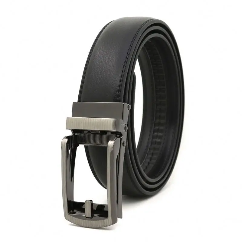 Automatic Buckle Two-Layer Cow Leather Belt Weightlifting Leather Belt Women genuine leather belts