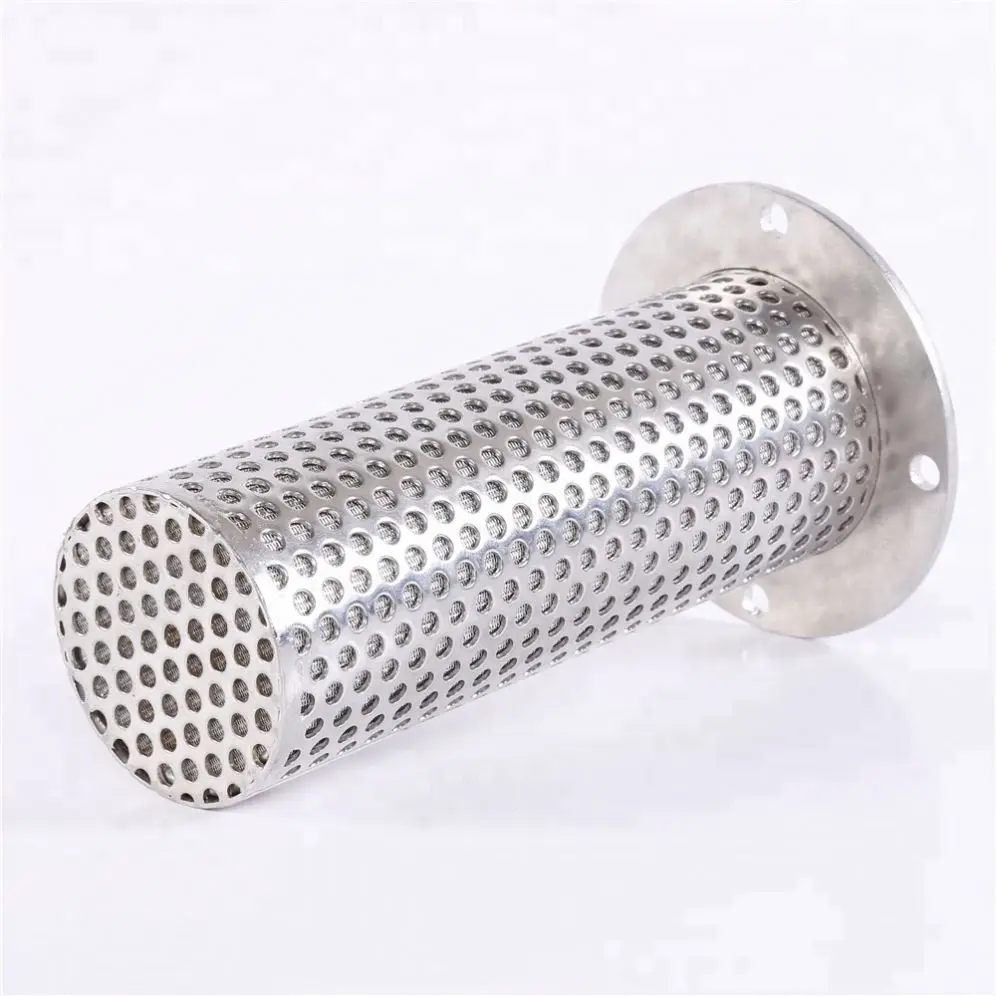 10 Micron Stainless Steel Wire Mesh Cylinder Screen Sintered Porous Metal Filter Tube