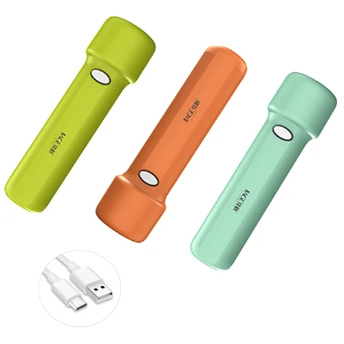 Hot selling portable lightweight popular design rechargeable LED flashlight torch with 2 option for charger