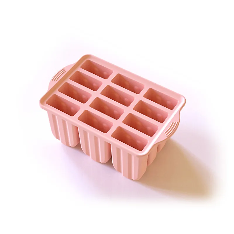 12 in 1 Ice Lolly Mould Soft Ice Cream Machine Silicone Ice Stick Mold