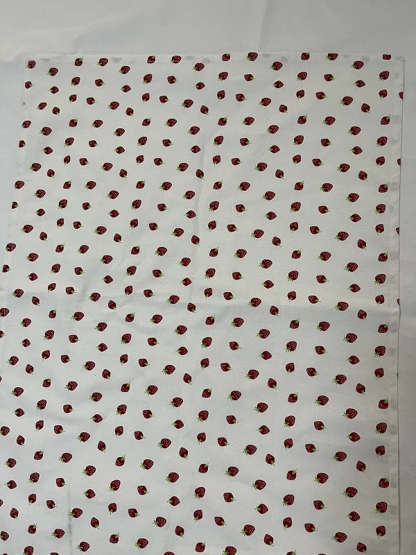 100% cotton napkin kitchen embroidered LOGO tea towel set hanging customized strawberry print waffle kitchen towel