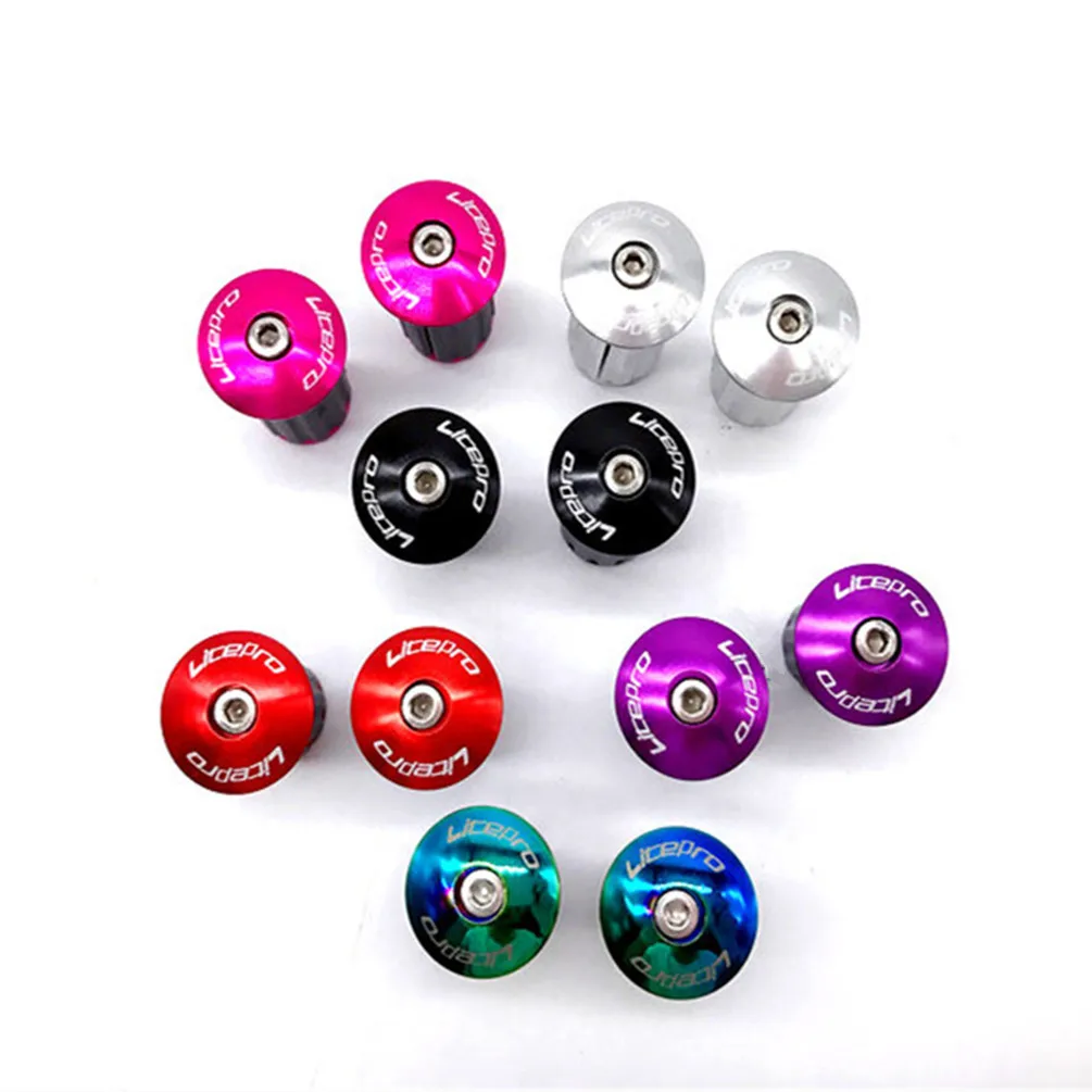 Litepro Folding Bike Handle Grips Plugs MTB Bicycle Handlebar Plug Aluminum Alloy Cycling Parts Bar End Cap Expamsion 22-24MM