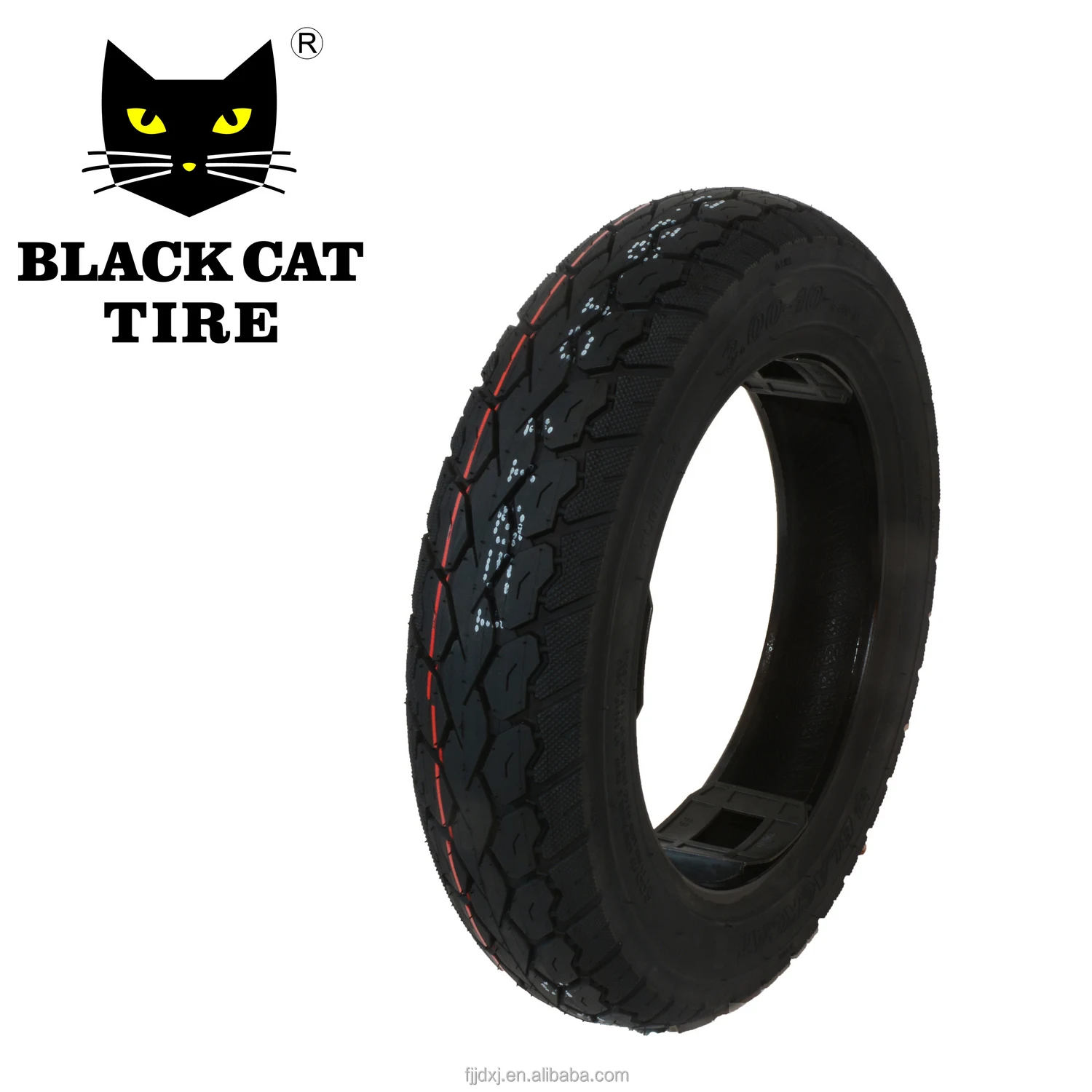Black Cat tire 3.00-10 6P 6PR Tubeless motorcycle tire