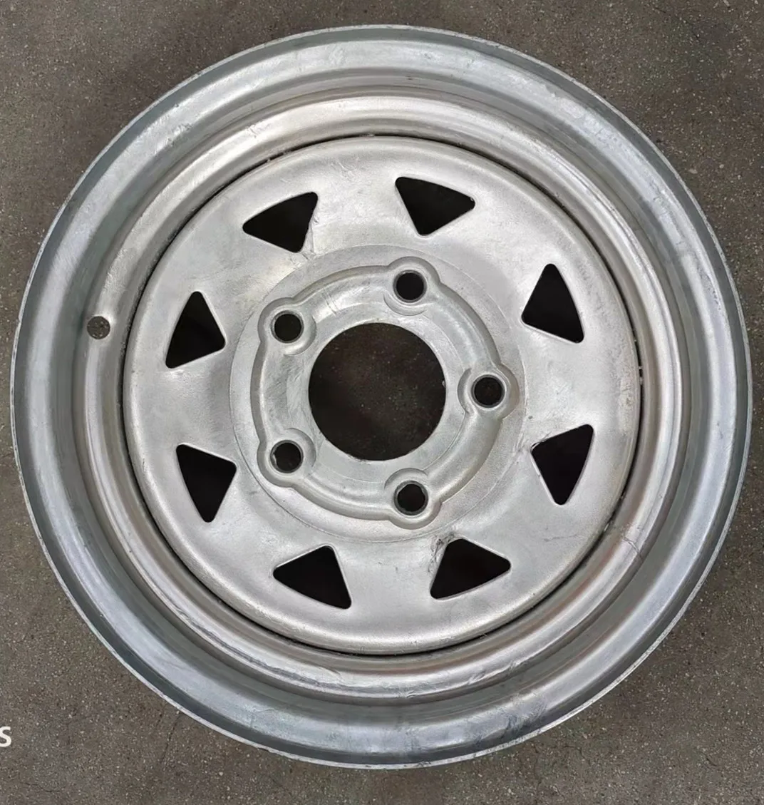 Trailer Wheel Galvanized Rim 41.5.5/13*5.0 Spoke Style 5 Lug On 4.5 Steel