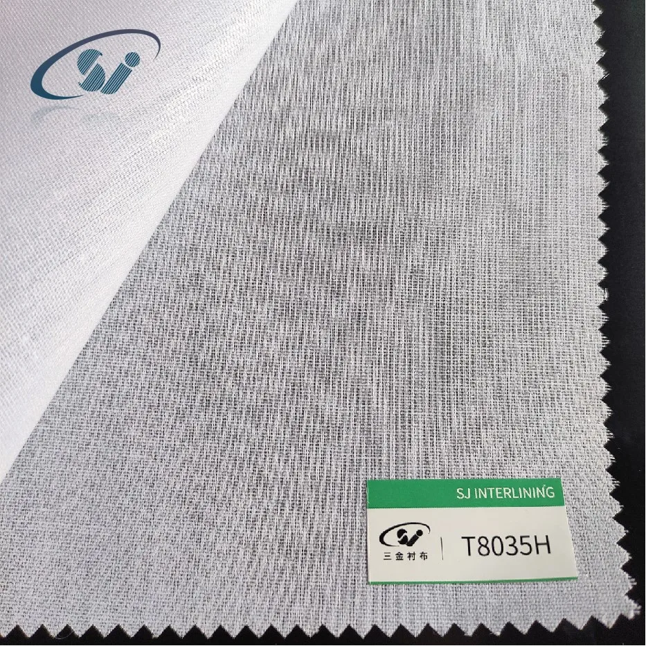 SanJin  Factory Shirt Collar Lining Fusible Tailoring Materials Gum Stay Interlining for Men Shirt