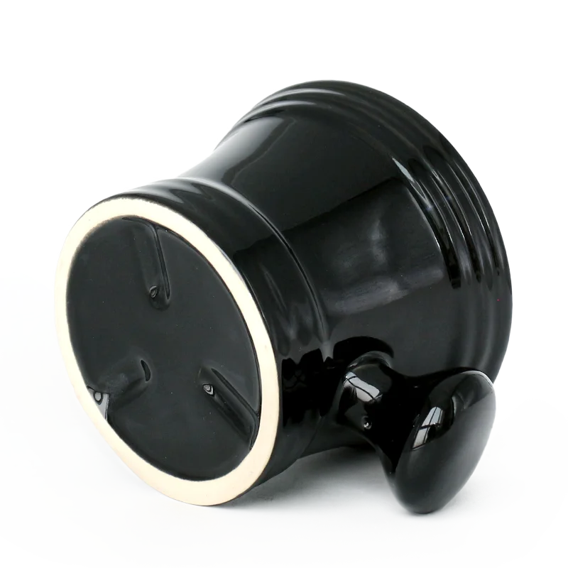 Черная керамическая чаша для бритья, чашка для бритья, чаша для мыла для бритья