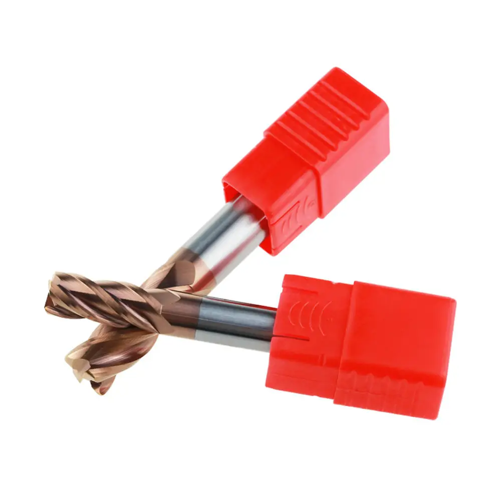 Kerno HRC55 Standard length Solid Carbide Cutters End Mill 4 Flute Corner Radius End Mill