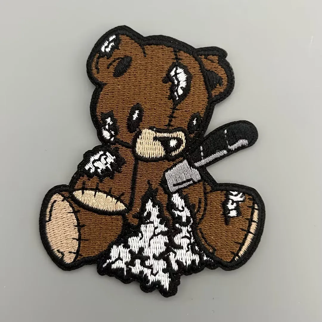 Cute cartoon figure people animal design No minimum Request  Letters Embroidery Iron on Logo Name Patches