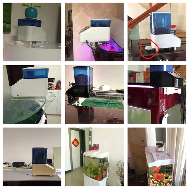 Indoor goldfish aquarium automatic small feeder Feeding shrimp feed machine feeding fish device USB sample
