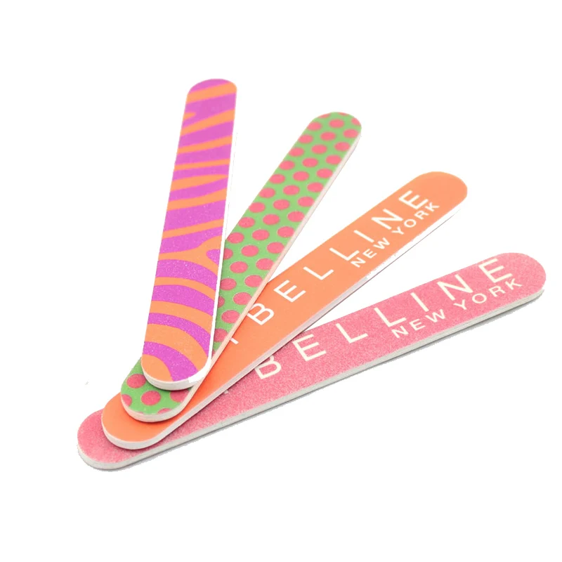 Disposable Nail File Custom Mini Colorful 80/80 Grit Nail Files Professional Christmas Pink Nail File 100 100