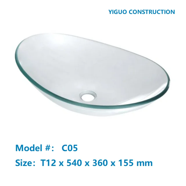 
Double glass basin, marble looking sink, round basin shape modern sanitary ware toilets and hand wash basin N128 