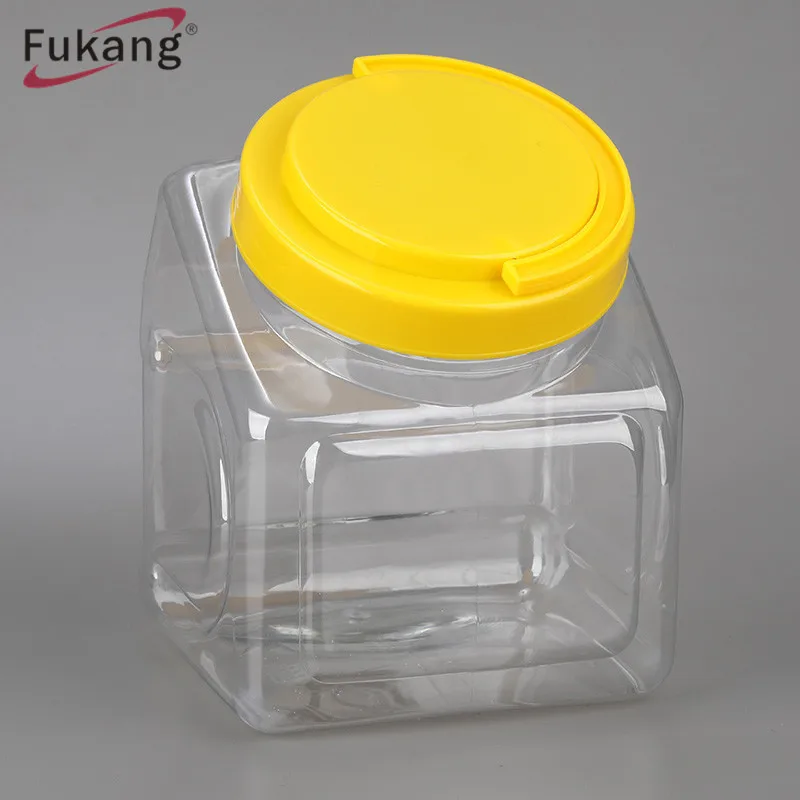 2900ml Clear PET Unique Shaped Plastic Bottle BPA Free Container Tennis Ball Or Auto Parts Plastic Jars