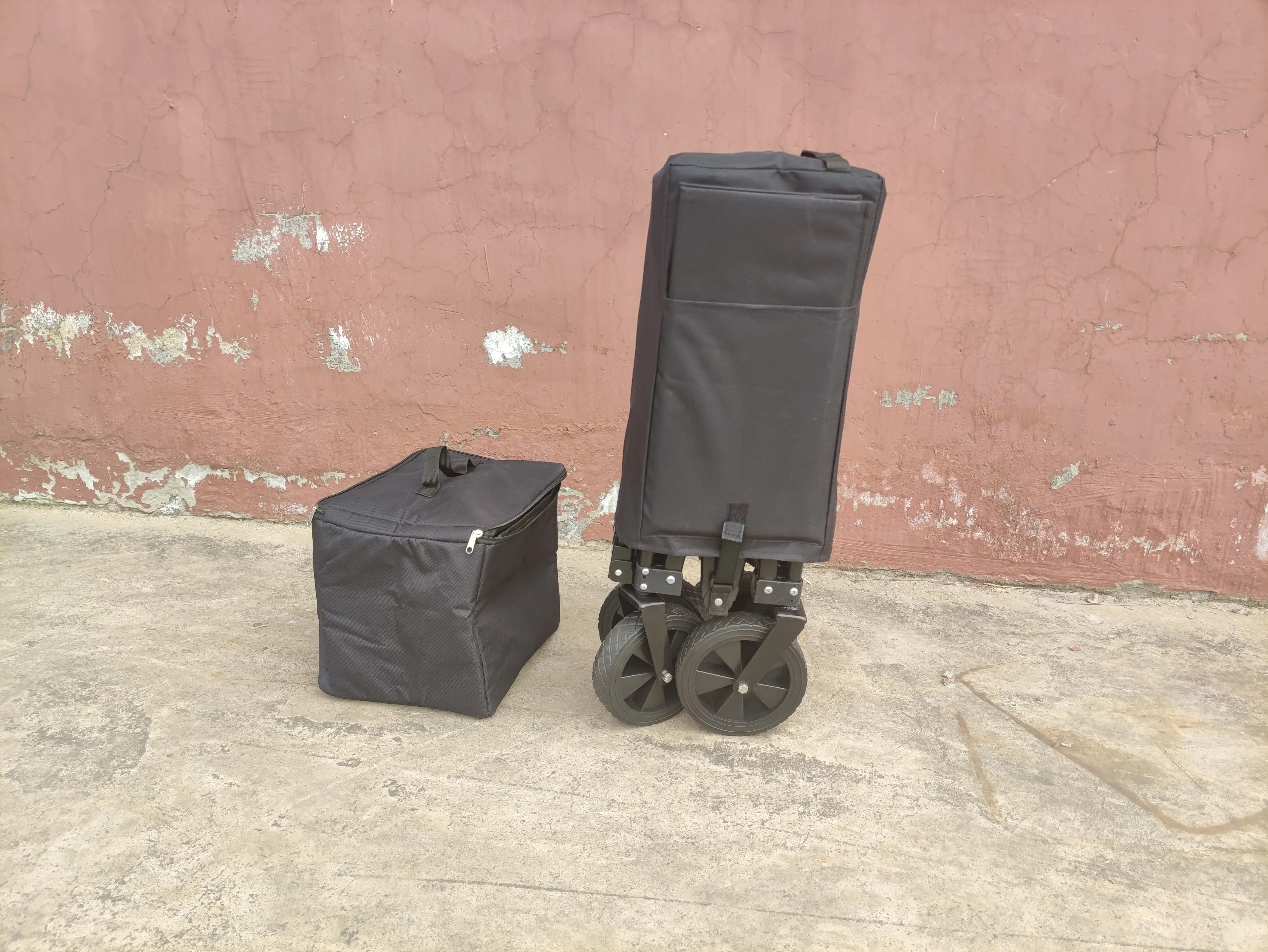 Customized Collapsible Heavy Duty Garden Beach Folding Wagon Outdoor Camping Cart Foldable Wagon With Cooler
