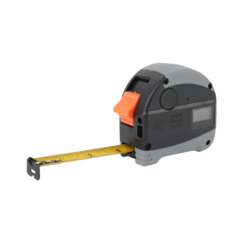 2 in 1 Digital Tape Measure 131FT  Laser Distance Meter with Digital Display self-locking device Rechargeable  Measurement Tool