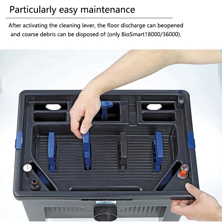 factory direct sale gardening koi pond external biochemical sponge filter pump set