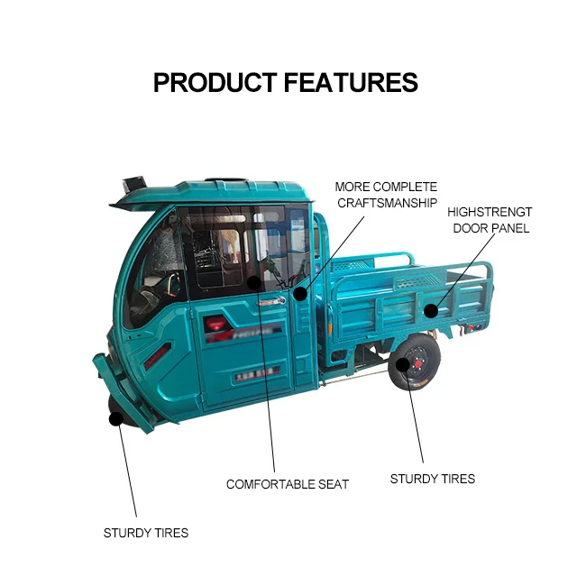 Milk Delivery Dump Ready To Ship Electric Cargo Tricycle Truck For Delivery Cargo