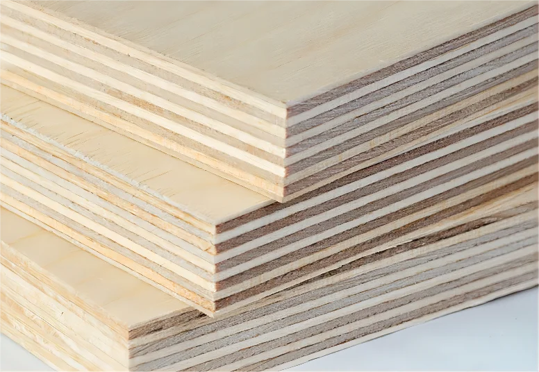 Customized Size Plywood Poplar E0 Structural Plywoods 1220X2440Mm Good Price Kitchen Cabinet Colored Plywood