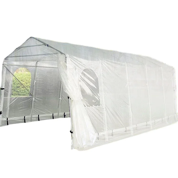 OEM factory Regular Design car tent carport shelter garage tent with waterproof UV Protection PE Tarp