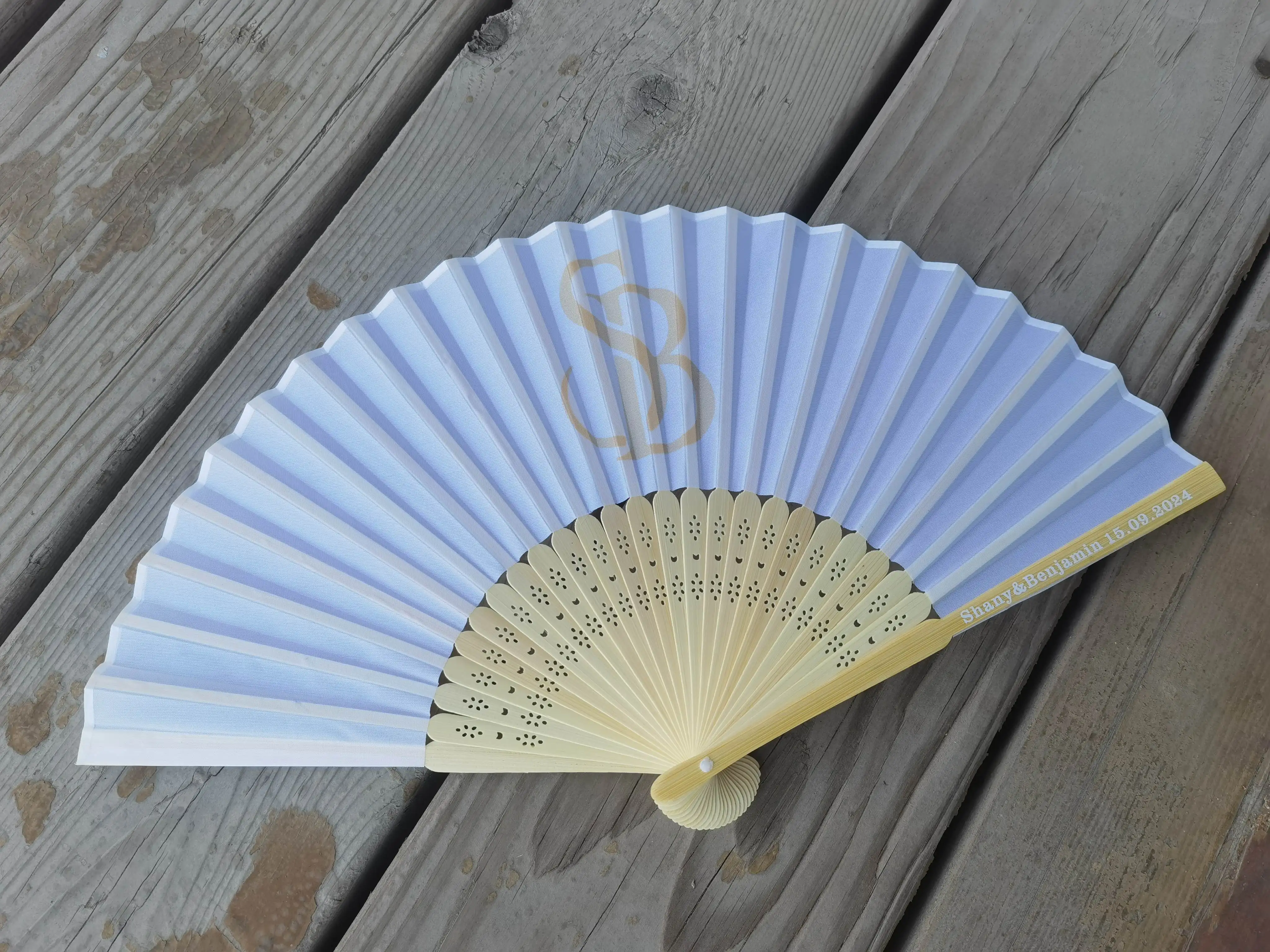 Personalized Wood Folding Hand Fans Wedding Wholesale For Women